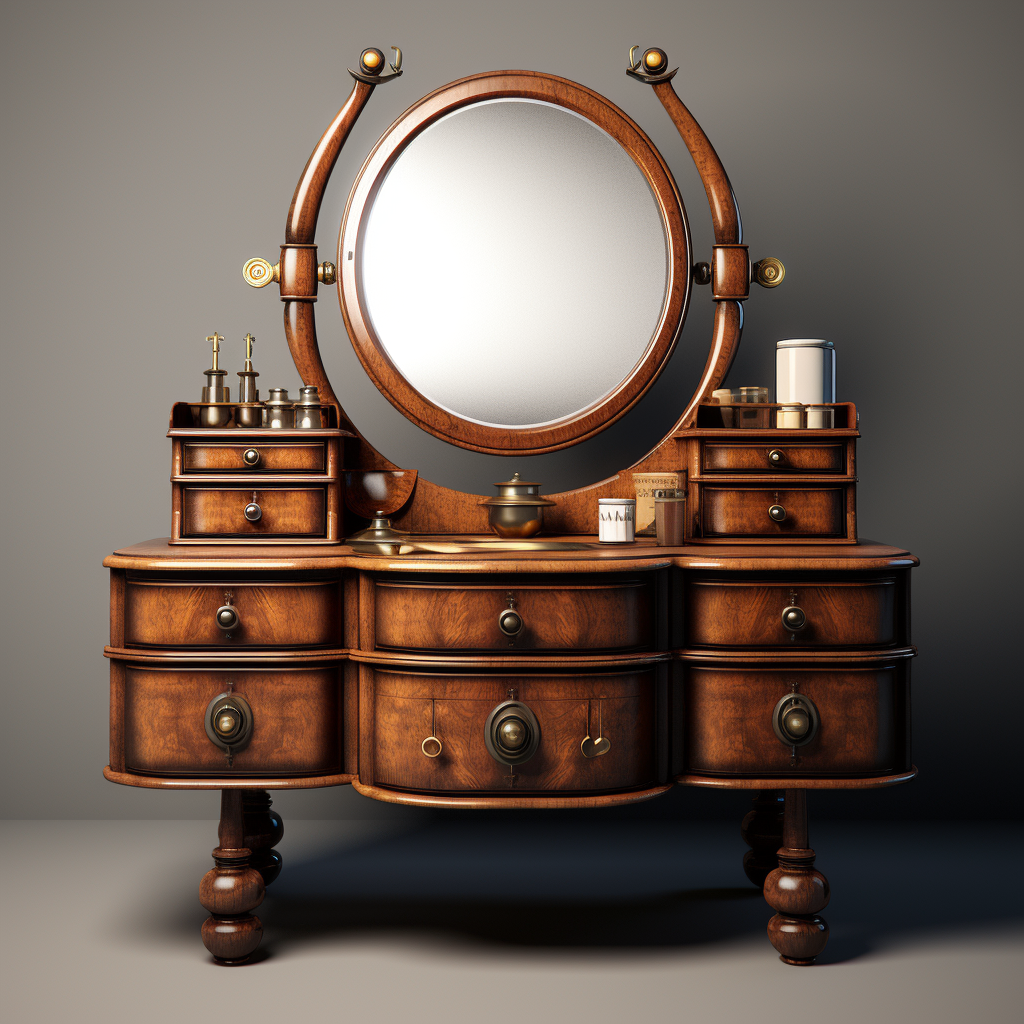Understanding Antique Vanity With Round Mirror Value A Comprehensive Guide
